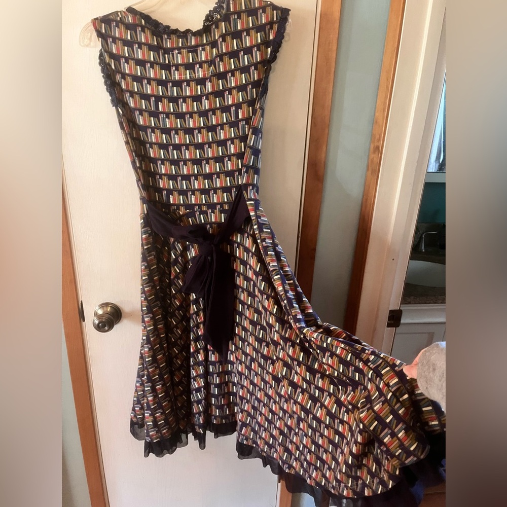 Effie's Heart Multicolored Bookshelf Print Dress